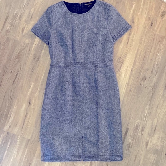 Banana Republic Sheath Dress Office Fully Lined 6 Wool Blend - Picture 2 of 7